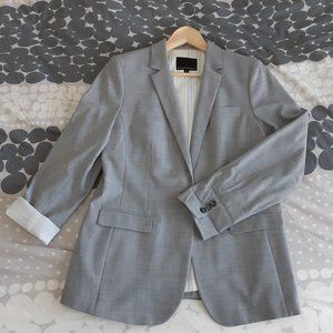 Wool blend boyfriend blazer